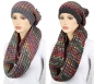 Beanie Strickmütze mit Loopschal (Set)