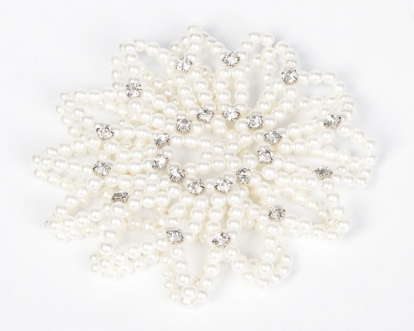 Haarnetz Perle mit Glitzer