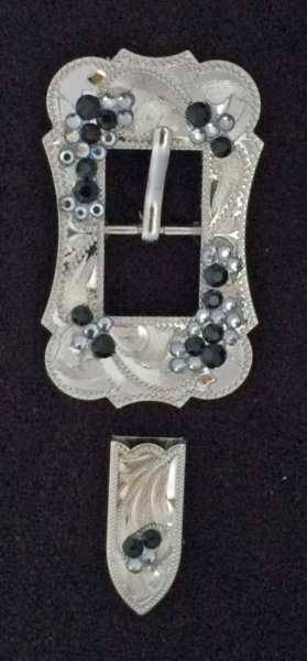 Buckle-Set geschwungen Black Diamond and Jet