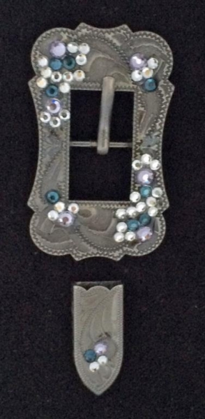 Antik Buckle-Set geschwungen montana/lavender